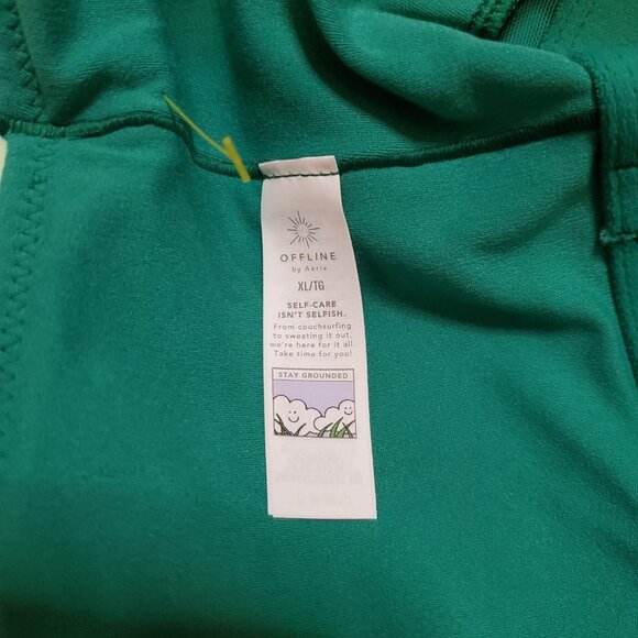 Aerie Offline One Piece Swim Shorts Top Green & Pink Size XL - Picture 7 of 8